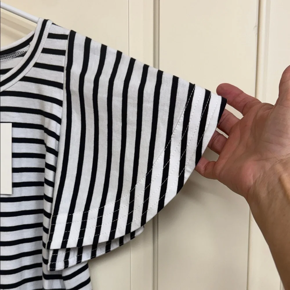 ALC Black and White Striped Women's Top - Picture 4 of 8